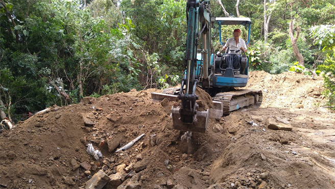不肖业者违法载运土方至山区私宅，北市重罚。（北市大地处提供／杨亚璇台北传真）