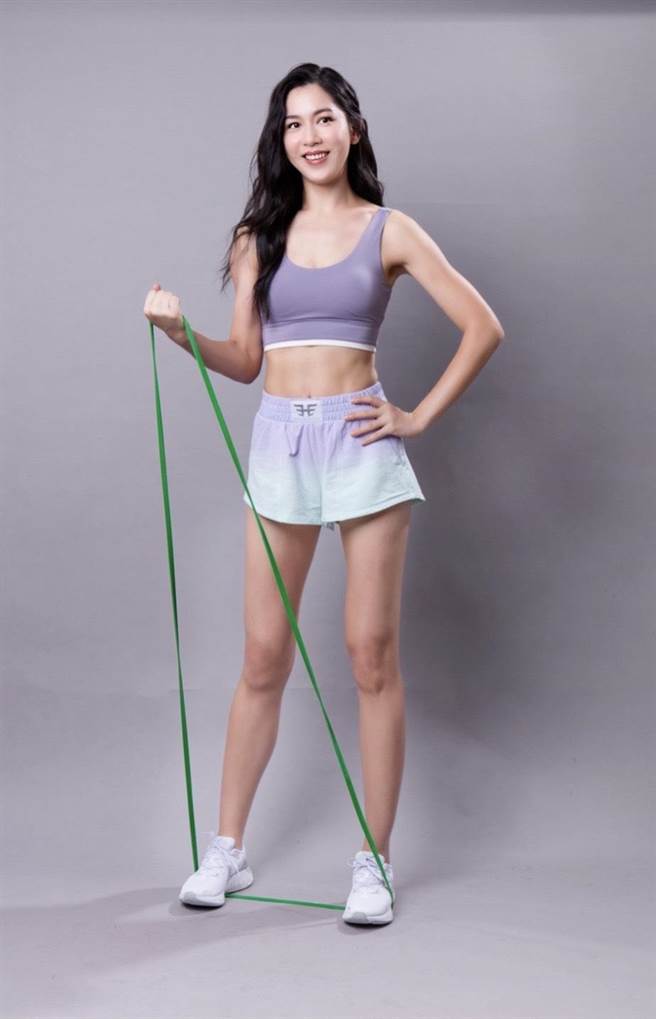 张家慧维持18％左右的体脂。（球状星团娱乐公司提供）