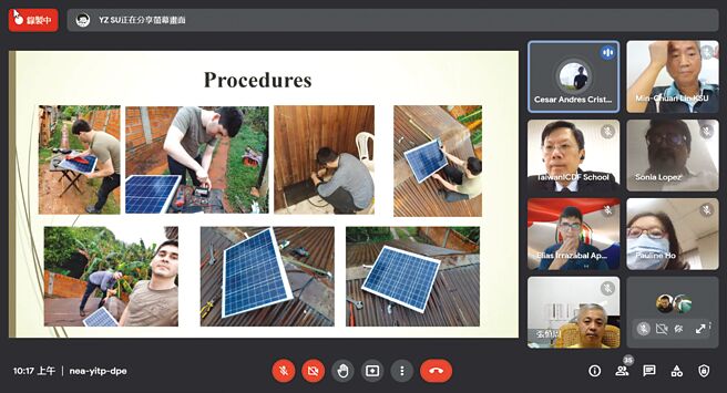 綠能光電西語班學員作品分享。圖／崑山科大提供