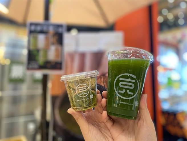 新光三越台北信义新天地日本商品展，一〇八抹茶茶廊开檔至今销售千项蕨饼+抹茶饮品组合，150元。（新光三越提供）