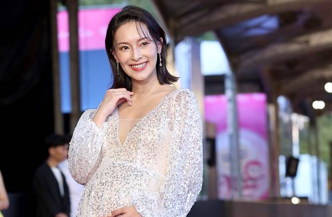 陈玮薇被封金钟最美孕妇。（图／中时资料照片）