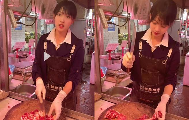 郭柳玲成为市场的娇点。（图／抖音@郭柳玲）