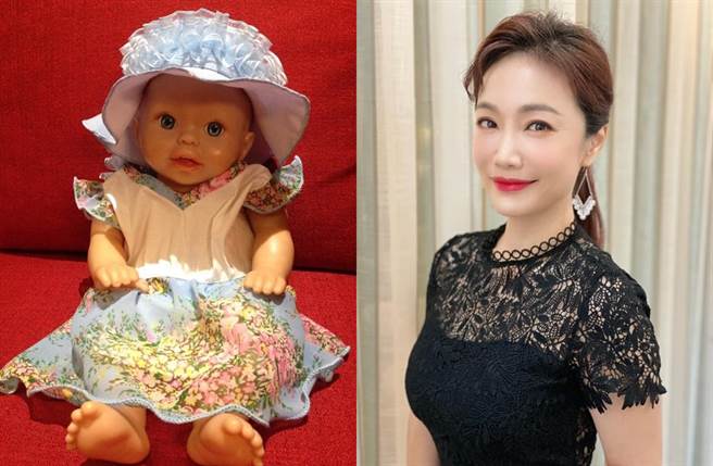 萧彤雯育有一女一子，老大美宝有个陪伴十多年的娃娃，如今让她做了恶梦。(取材自萧彤雯脸书)
