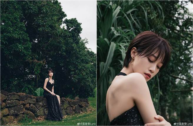 蓝盈莹帅气又不失女人味。（图／取材自蓝盈莹微博）