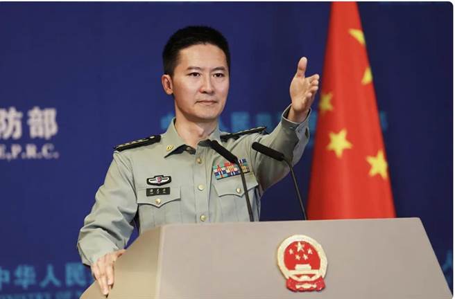 大陆国防部发言人谭克菲。取自中国国防部官网