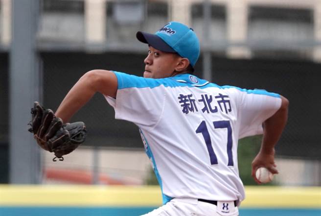 谷保家商投手冯皓。（毛琬婷摄）