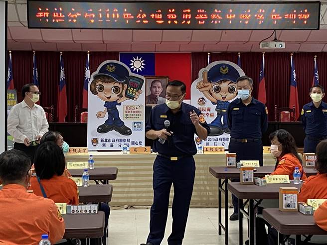新北市新庄警分局于今（28）日上午举办「义勇交通警察人员常年训练」。（新庄警分局提供）