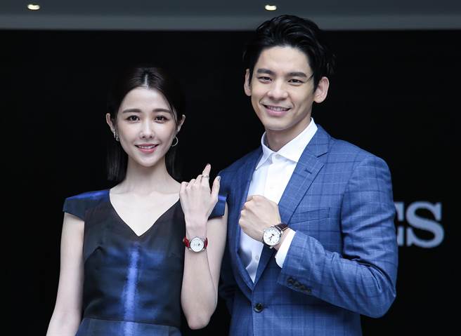 林柏宏与邵雨薇萤幕下首度CP合体。（陈俊吉摄）