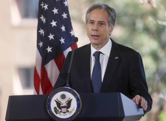 美國國務卿布林肯。（美聯社）