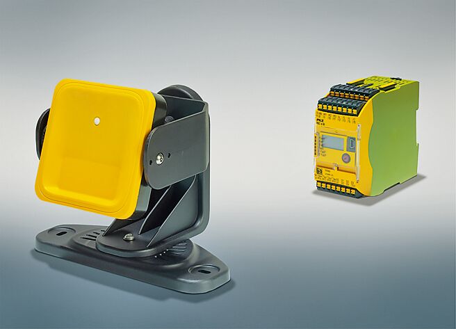 安全雷达系统PSENradar包含全新雷达感测器PSEN rd1.2，可用于高达Cat.3/PL d的安全保护区域监控。图／业者提供