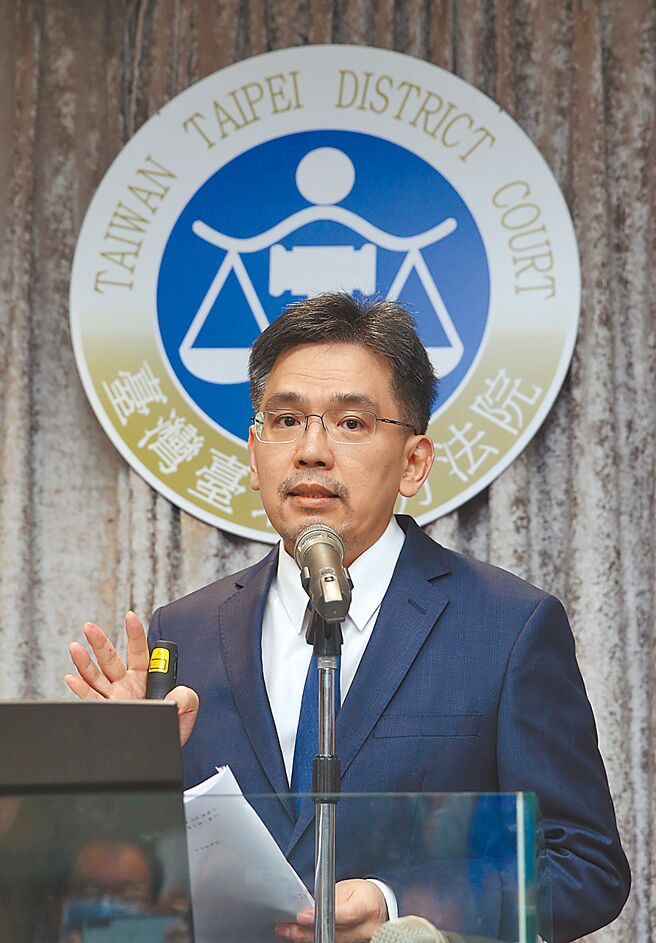 「三中案」北院宣判，庭長江俊彥（如圖）表示，合議庭認為，中影文化城位於行水區、黨部大樓位於行政區，涉不當黨產爭議而乏人問津，是否涉及賤賣已有疑議，且無事證證明馬英九等3人涉及犯罪，因此判無罪。（陳君瑋攝）