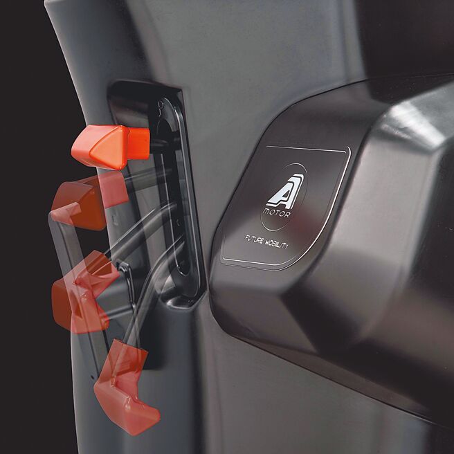 Ai-2 Gather系列駐車拉桿。（宏佳騰提供）