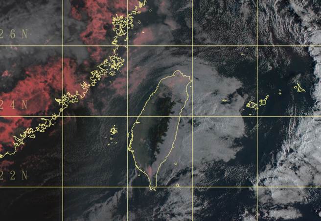 受东北季风影响，今北海岸、新北山区、宜兰水气稍多，其他地区日夜温差大。（中央气象局提供）