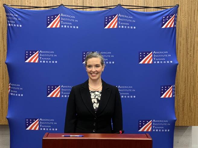 AIT处长孙晓雅今天举办上任首场记者会。（杨孟立摄）