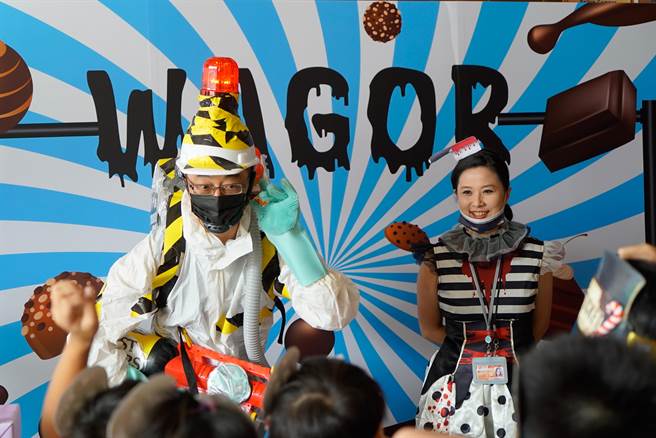 万圣节庆祝活动让孩子在葳格国际学校外语学习过程，结合节庆文化、生态探究、电影赏析等等多元知识探索。（葳格提供／卢金足台中传真）