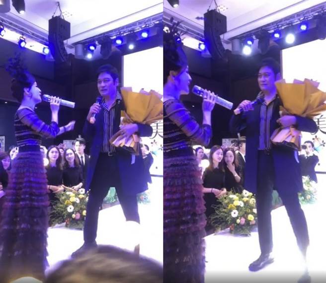 有网友爆料罗嘉良在商演上沦为伴舞。(图/ 摘自微博)