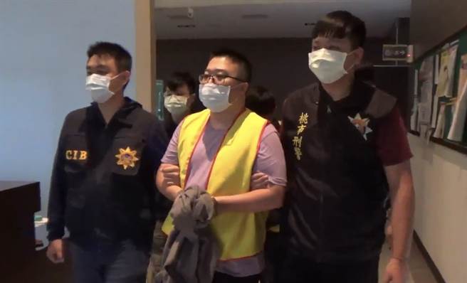 警方将黄嫌提报治平对象检肃到案。（翻摄画面／林郁平台北传真）