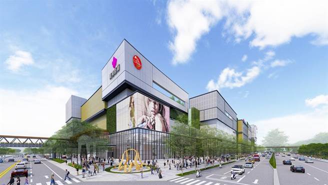 汉神洲际购物中心今日正式动工，预计2025年开幕营运。3D示意图／汉神百货提供