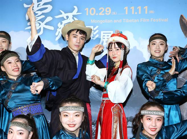 邱志宇和饒星星擔任2021蒙藏影展大使。（粘耿豪攝）