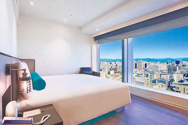 台北凯达大饭店「豪华双人房」。（凯撒饭店集团提供）