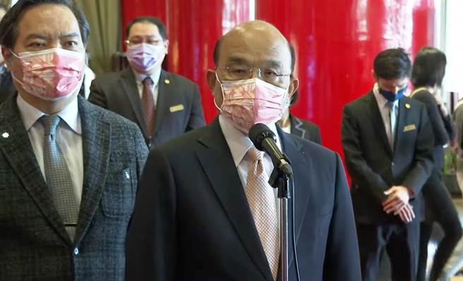 苏贞昌今出席「医疗奉献奖」颁奖典礼。（SNG记者联谊会提供）