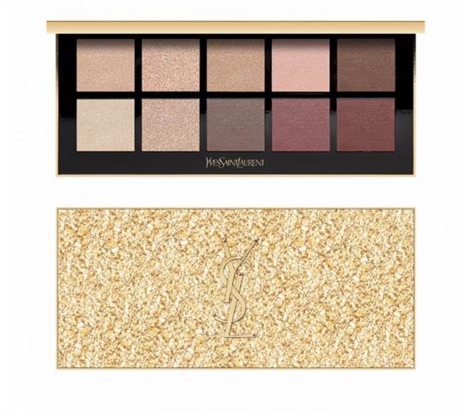 新光三越台北信義新天地YSL聖誕限定彩妝盤，每組3600元。（新光三越提供）