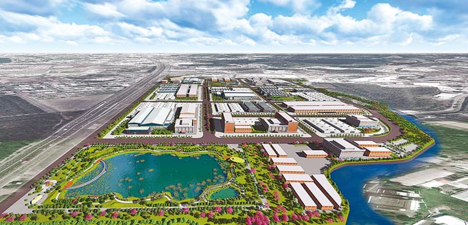 仁武产业园区模拟图。（经发局提供／曹明正高雄传真）