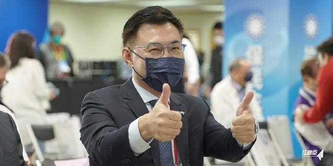 蓝委江启臣昨参加国民党全代会。（图片摘自江启臣脸书）