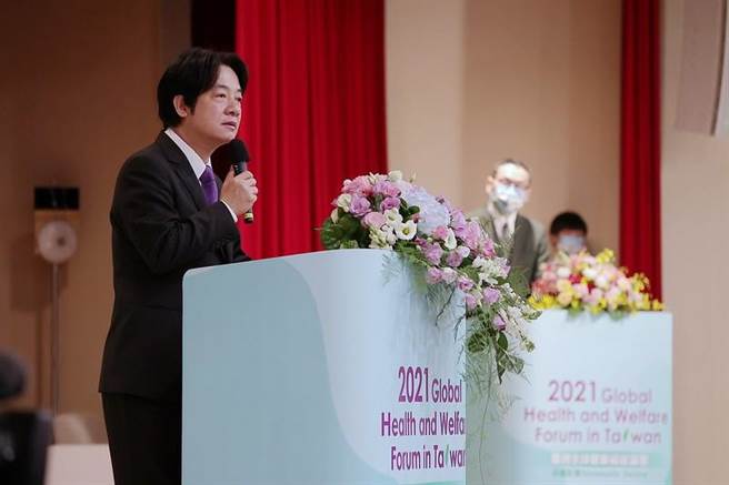 副總統出席「2021臺灣全球健康福祉論壇」(總統府提供)