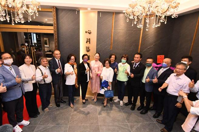 彰化古城心月艺术中心开幕，嘉宾云集。（心月艺术中心提供／吴敏菁彰化传真）