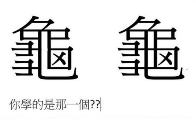 龜字怎麼寫 媽見兒作業驚寫錯30年正解曝光 生活 中時新聞網