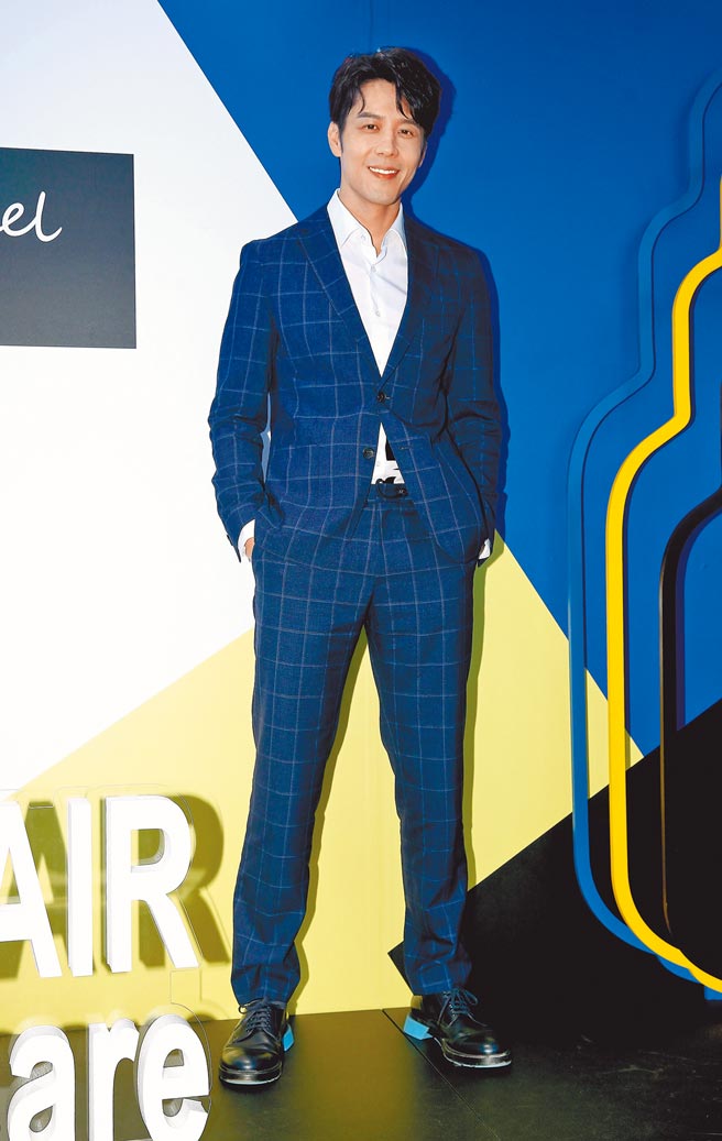 胡宇威昨帥氣出席活動。（粘耿豪攝）