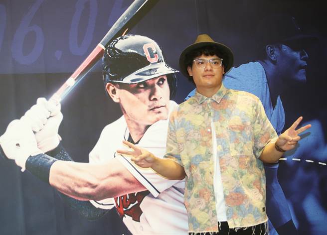 印地安人台灣好手張育成。（陳怡誠攝）