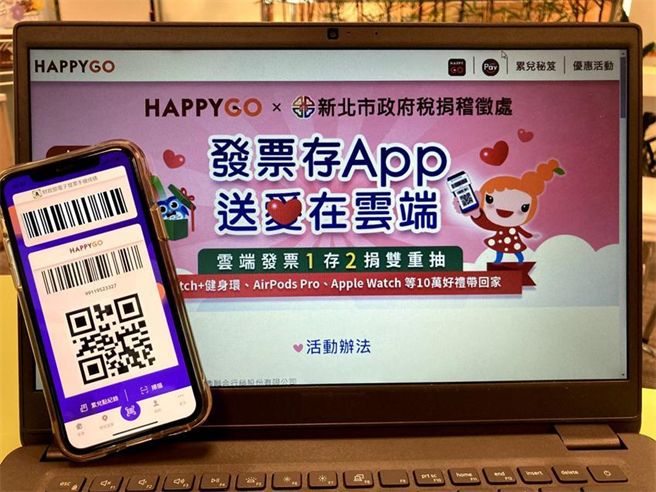 （HAPPY GO邀请民眾捐点或捐赠云端发票，帮助弱势孩童。图／HAPPY GO提供） 
