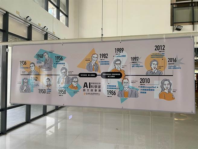 「AI与创造它的科学家们」图文故事巡迴展览，即日起于南科及周边学校接力展出。(南科管理局提供／刘秀芬台南传真)