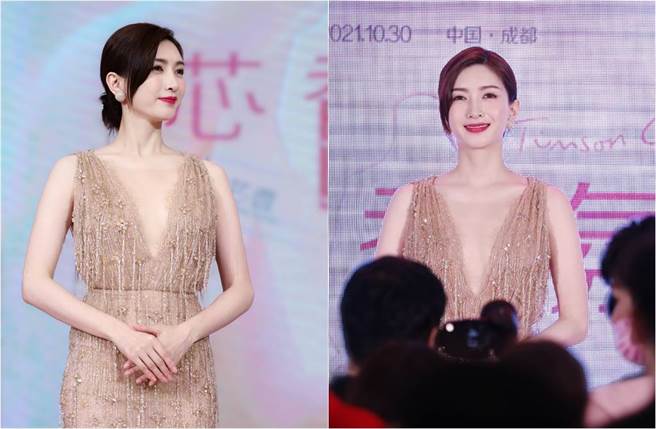 江疏影五官精緻、氣色佳，膚質白到會發光。（圖／取材自小瑞94zzl微博）