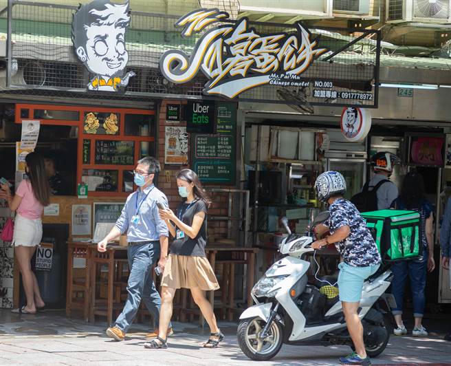 疫情期间许多民眾为了避免接触而叫外送，却也造成交通事故大增。（示意图，罗永铭摄）