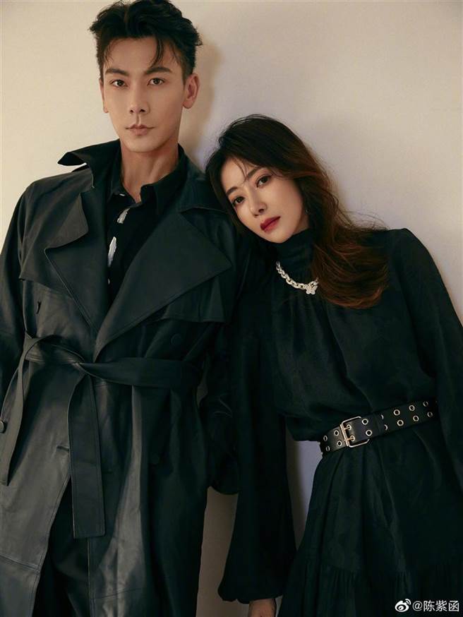 陈紫函和戴向宇十分恩爱。（图／翻摄自微博）