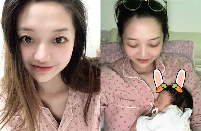 张兆艺8月底时当妈生下一女。（图／翻摄自张兆艺_zy微博）