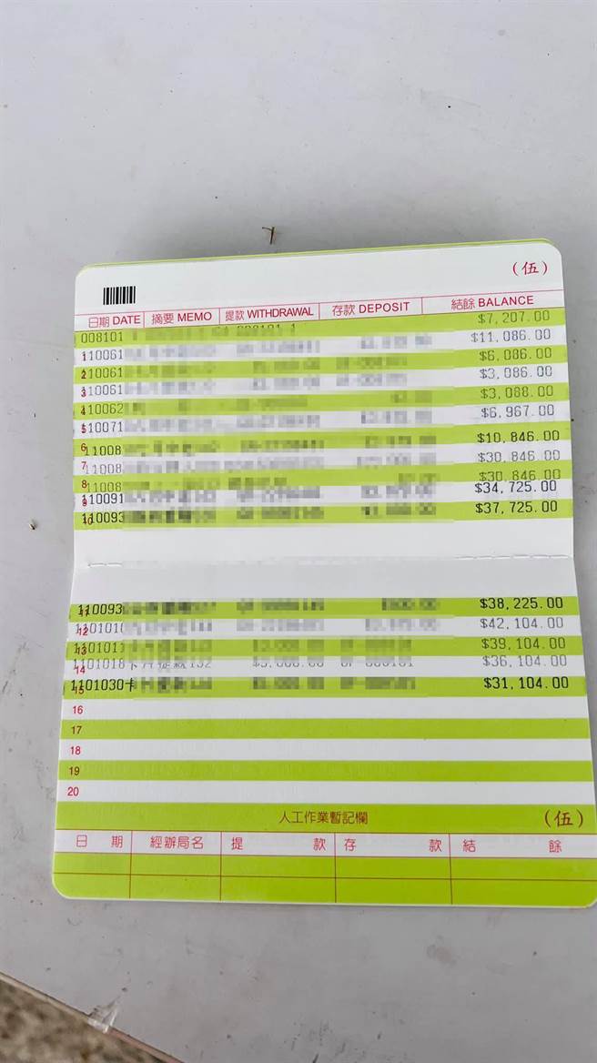 李妈妈丧夫后，又失去两个儿子，存款簿只剩3万元，无力为儿子办丧事，议员赖清美上慰问金。（赖清美提供／吴敏菁彰化传真）