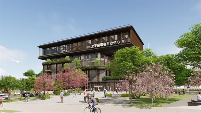 「太平区联合行政中心」，将规划兴建地上5层、地下2层建物，预计2022年动工，4年后完工启用。（台中市政府提供／张妍溱台中传真）