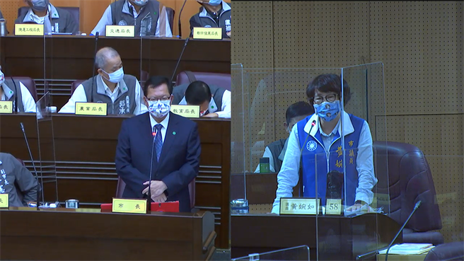 桃园市长郑文灿4日答询议员黄婉如时表示，计画将桃园铁路地下化后增加的新路廊命名为「桃园大道」，会是全长22公里的特色林荫大道。(蔡依珍摄)