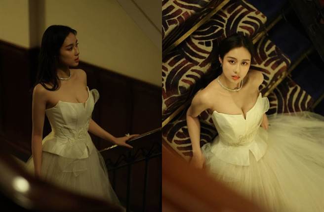 何超欣展现性感小女人一面。(图／翻摄自微博)