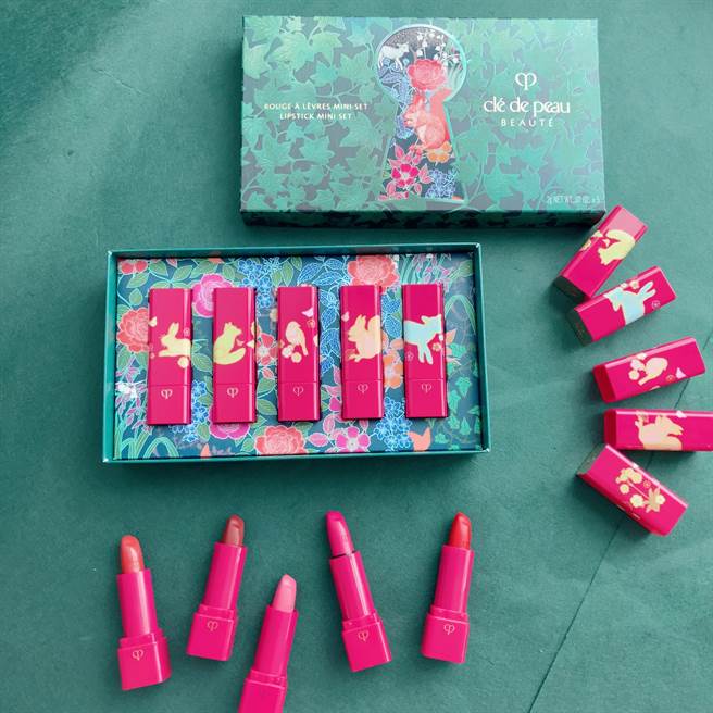 肌膚之鑰祕密花園迷你唇膏組，一次收齊5款經典天選之色。（邱映慈攝）