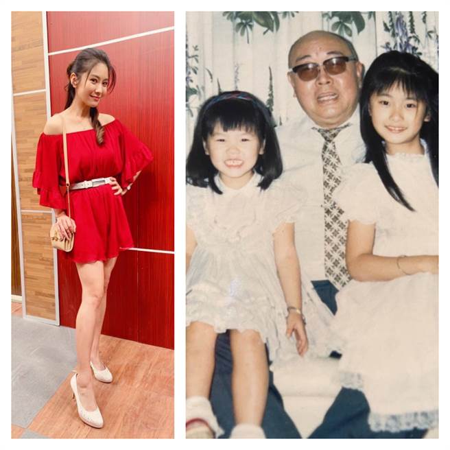 白家绮(右图左)、叶家妤(右图右)姊妹自小就是美人胚子，童年照因为参加「恋恋祖孙情」摄影赛难得曝光。（叶家妤提供）