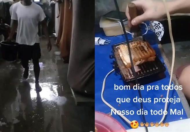 巴西一名囚犯想红想疯了，竟然在服刑期间偷拍「监狱VLOG」当网红。（图／翻摄自抖音）