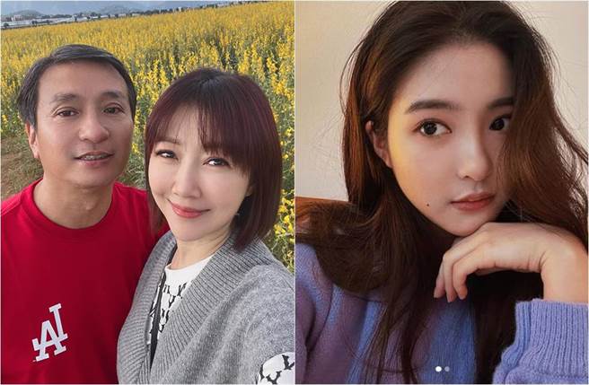 王中平、余皓然的18岁女儿韩菲，有着高顏值和一副好歌喉引发各界关注。（图／取材自王中平和余皓然爱的小屋脸书(左图)、韩菲Instagram）