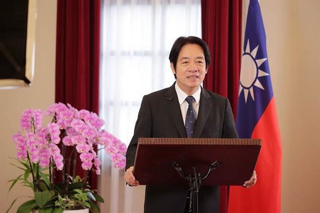 副總統賴清德7日上午(美西時間6日晚間)應大洛杉磯台灣會館基金會之邀，以「台美關係以及台灣外交新局面」為題發表錄影演說。圖／總統府提供