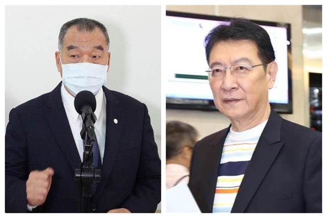 國防部長邱國正（左）和資深媒體人趙少康（右）。（中時資料照，合成照）