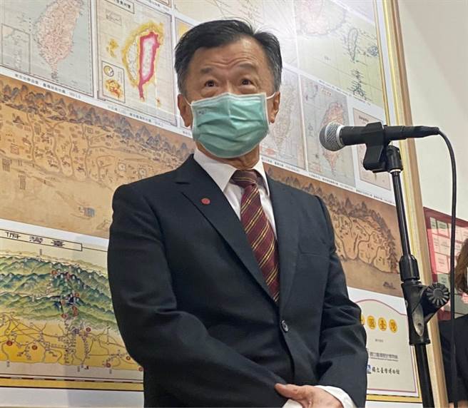 陆委会主委邱太三。（林至柔摄）